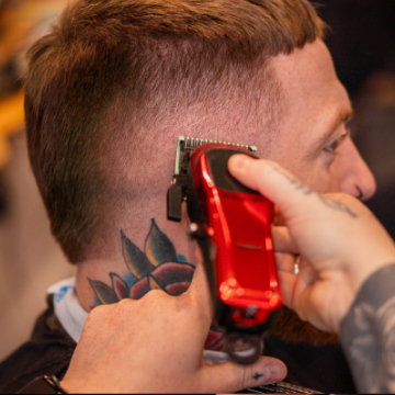 Book an appointment today in one of our classic barber shop chairs!